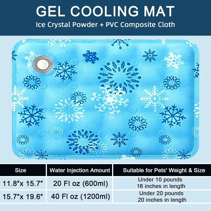 Foldable Gel Cooling Mat For Pets Ice Crystal Powder Pad