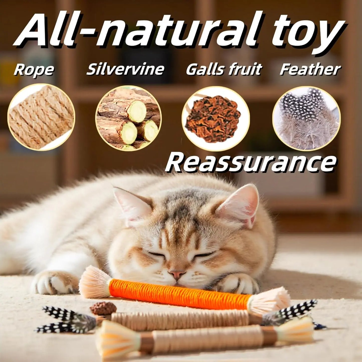 Silver Vine Cat Toys 12 Pack Chewing Sticks Snack