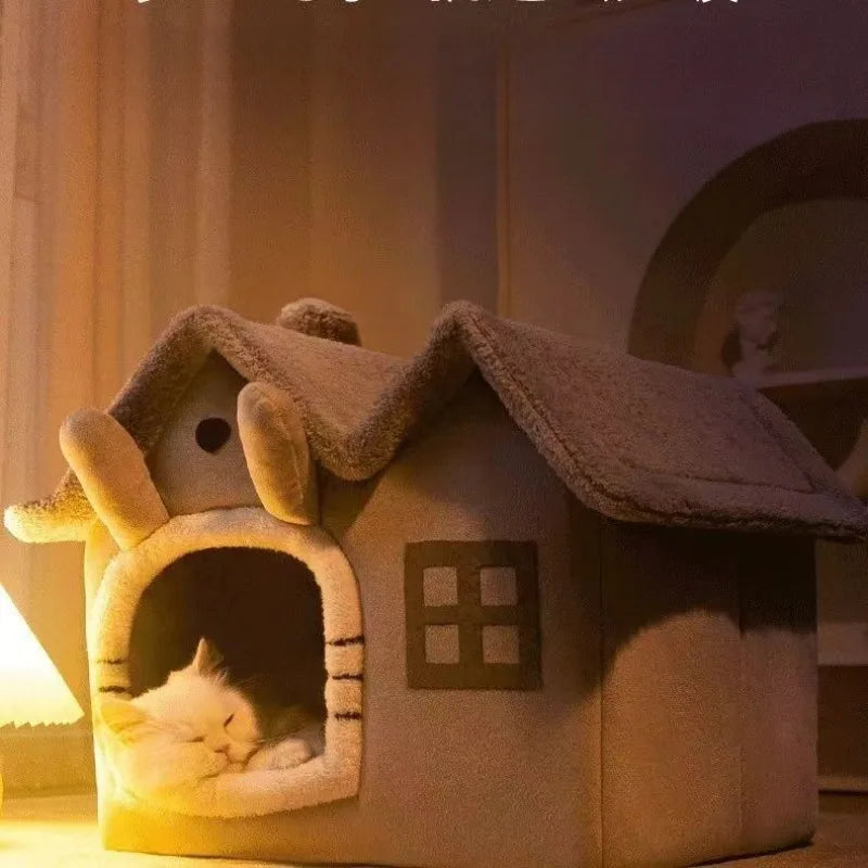 Foldable Puppy House And Cat Warm Bed Nest