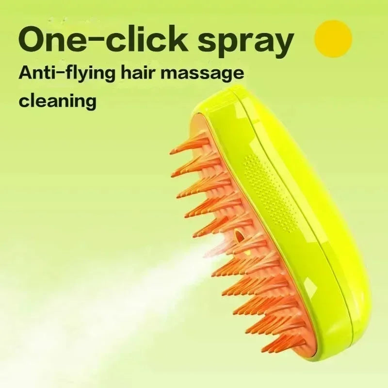 Steamy Brush Electric Sprayer Massage Comb For Cats And Dogs