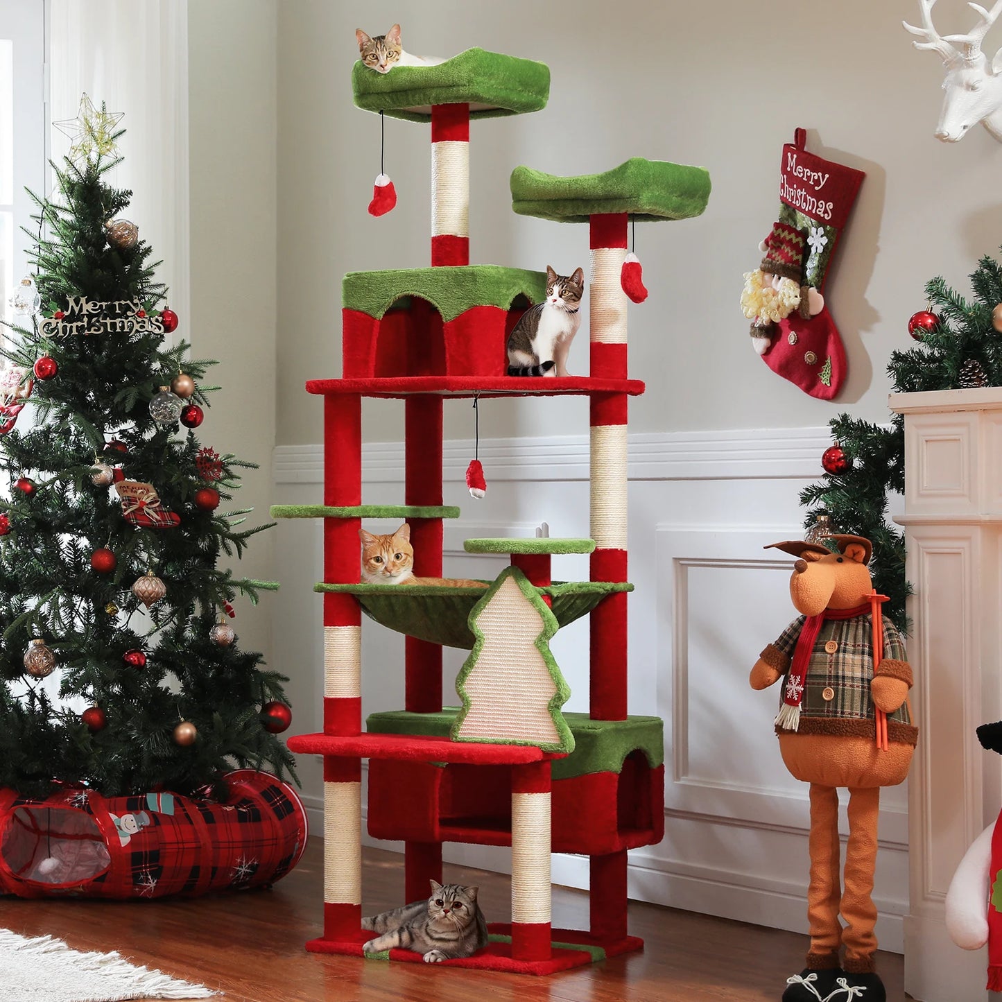 Cat Tree Tower With Sisal Scratching Posts Condo