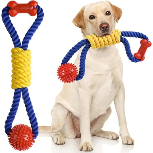 Interactive Dog Rope Toys For Tug Of War Boredom Relief