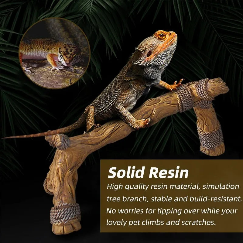 Natural Resin Reptile Climbing Frame Vivarium Decor