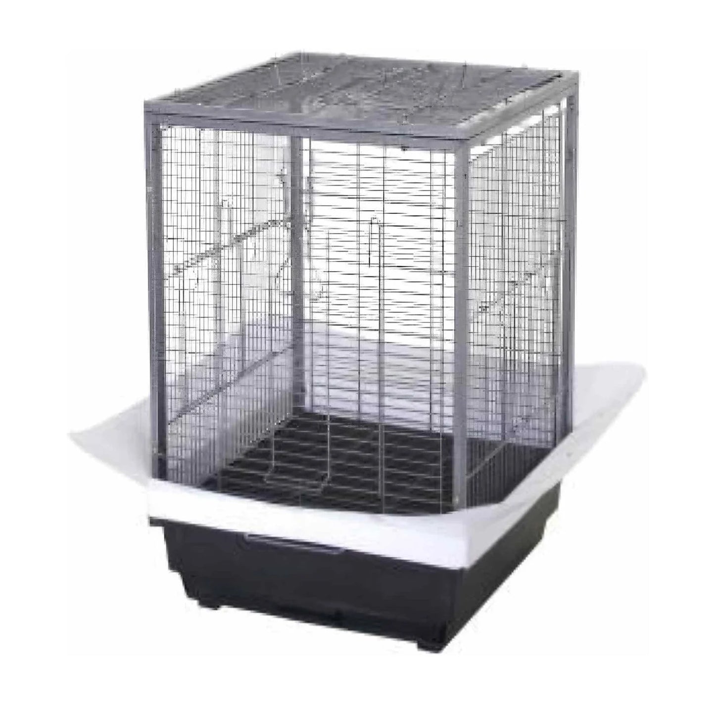 Metal Bird Cage With Slide Out Tray And Handle