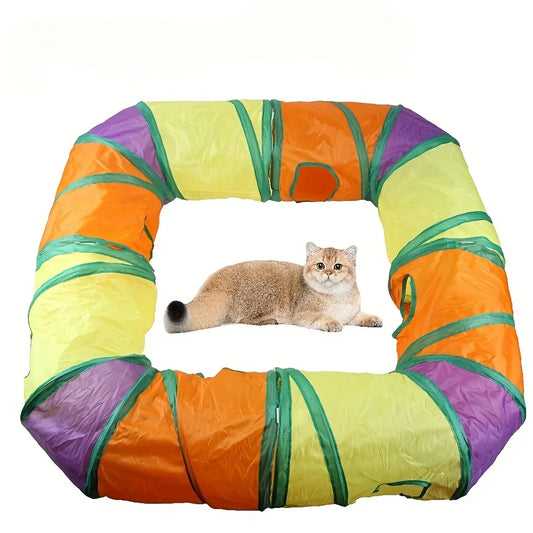 Cat Tunnels 4 Pack Durable Suede For Cats