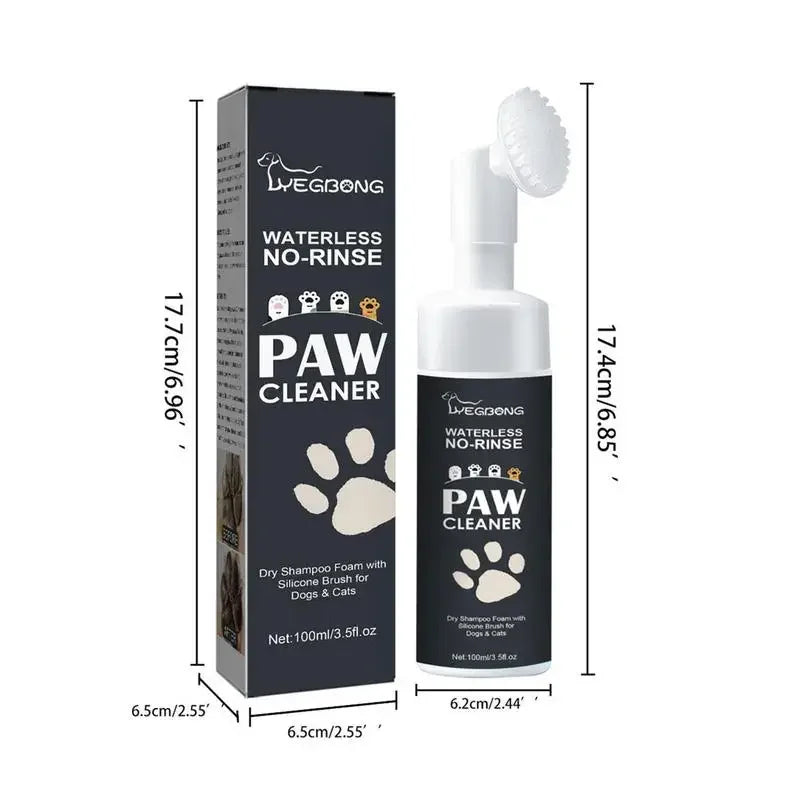 Cleaner Foam For Dogs Cats With Silicone Scrubber