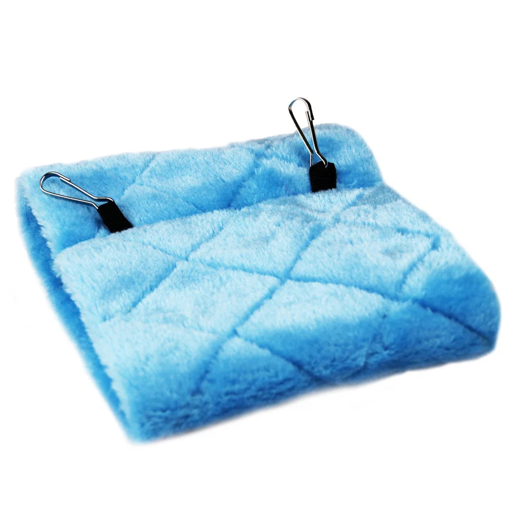 Flannel Hanging Bird Nest Hammock Cave For Birds Cozy