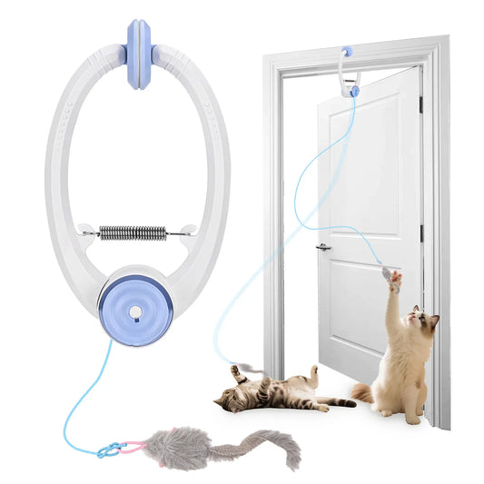 Electric Door Hanging Cat Toy Interactive USB Rechargeable