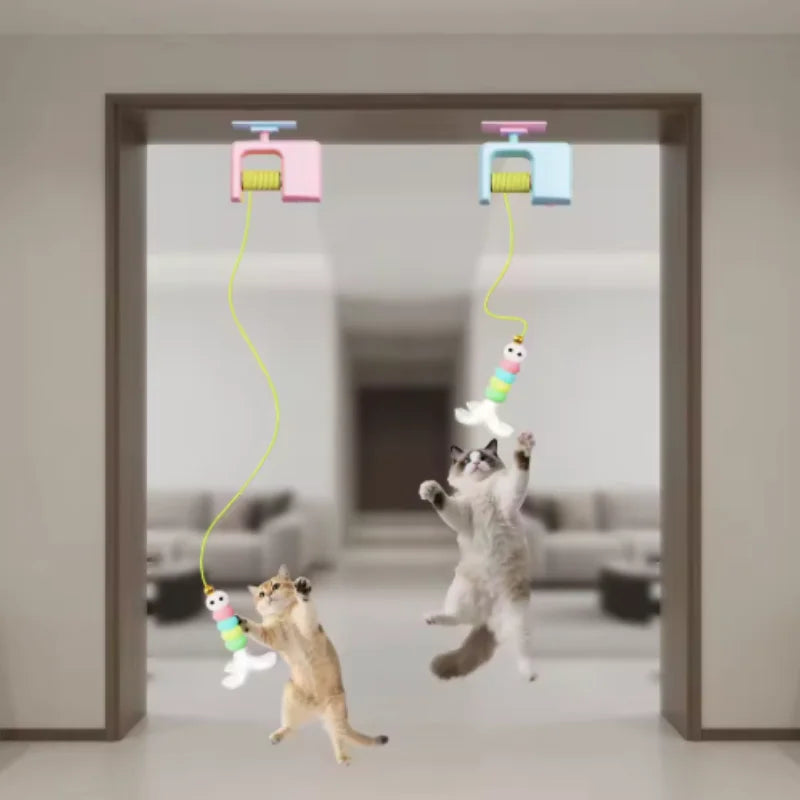Rechargeable Interactive Hanging Cat Toy Flying Bird For Cats