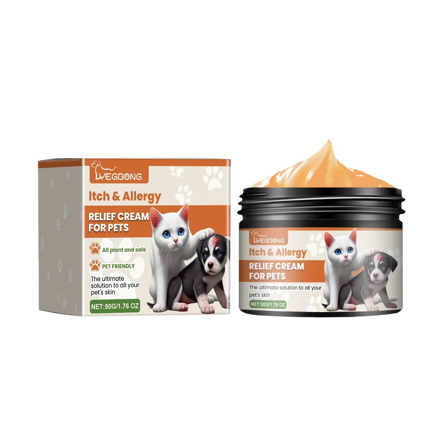 Pet Skin Care Cream for Cats and Dogs Itching Relief Ringworm