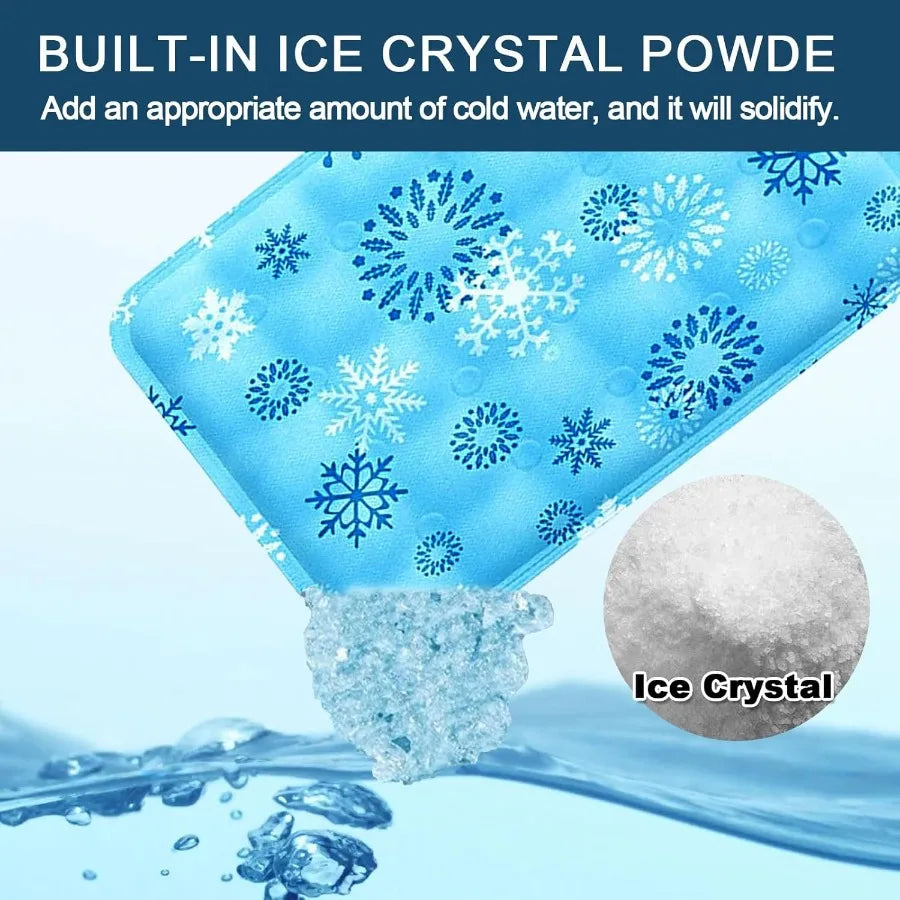 Foldable Gel Cooling Mat For Pets Ice Crystal Powder Pad