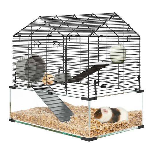 Twister Metal Hamster Cage Transparent Small Animal Habitat
