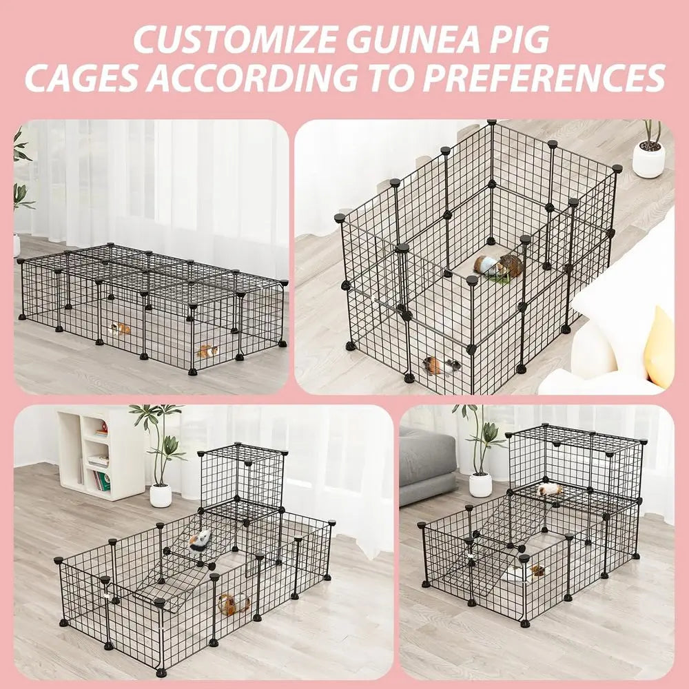 Expandable Small Animal Cage With Door And Top For Pets