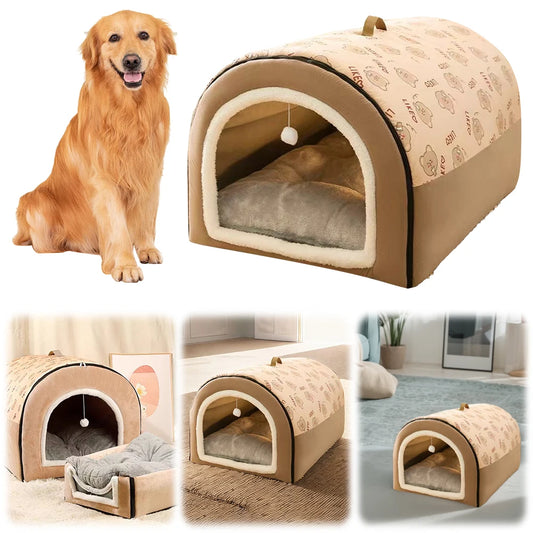 Cat & Dog Winter Warm House Mat Detachable Bed Nest