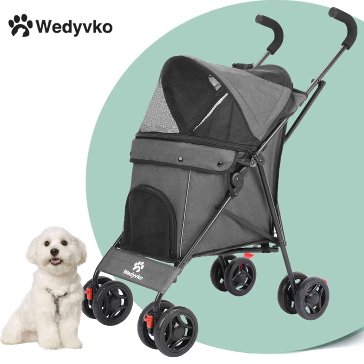 Outdoor Pet Stroller For Cat And Small Dog