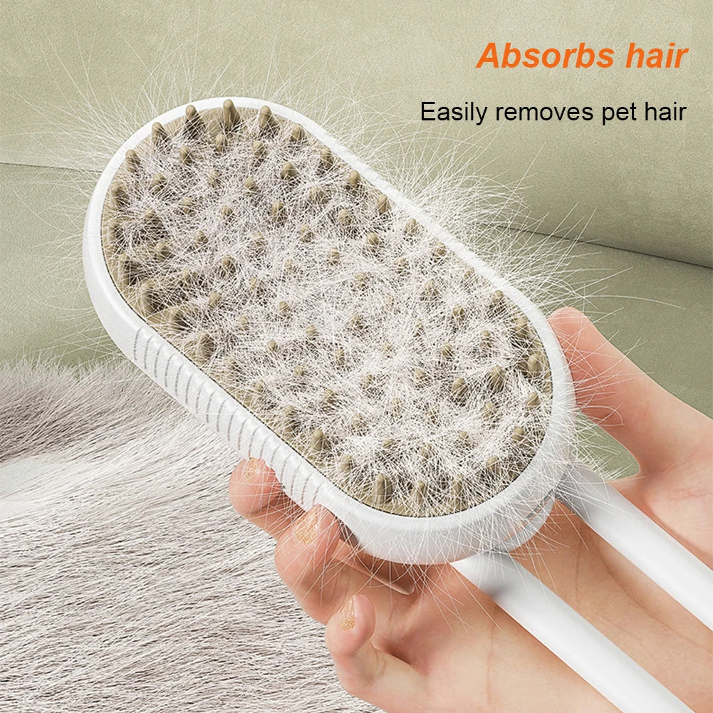 USB Cat Dog Grooming Brush Water Spray USB Rechargeable