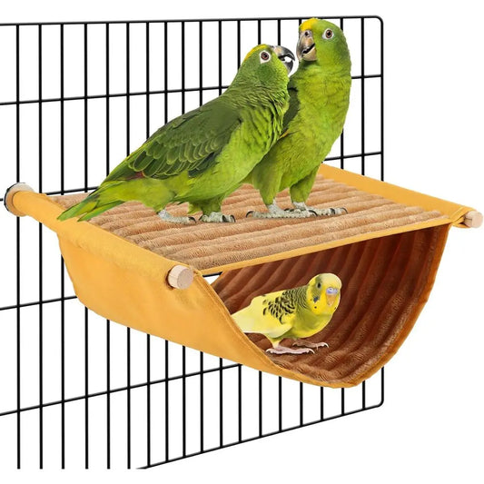 Winter Warm Bird Nest Bed Hanging Hammock Snuggle Hut Parrot House