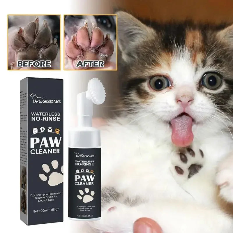 Cleaner Foam For Dogs Cats With Silicone Scrubber