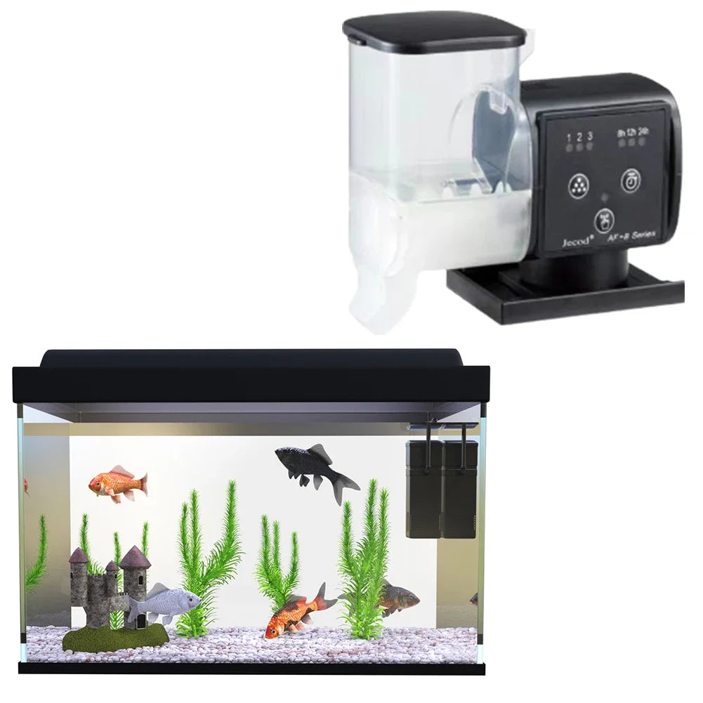 Automatic Fish Feeder With Timer Dispenser