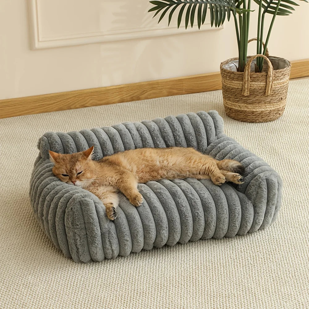 Striped Sofa Bed For Cats And Small Dogs