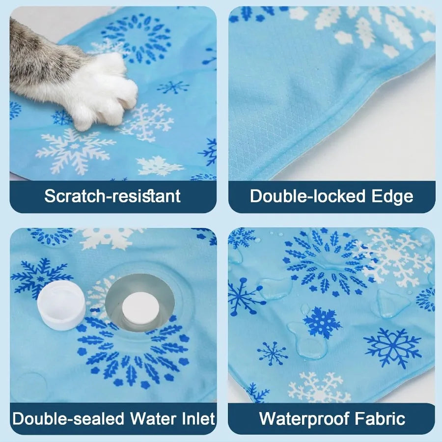 Foldable Gel Cooling Mat For Pets Ice Crystal Powder Pad