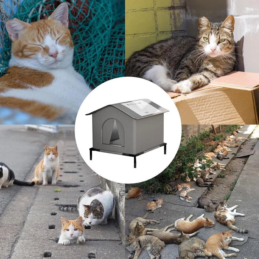 Outdoor Animal House Waterproof Winter Shelter Foldable Mat