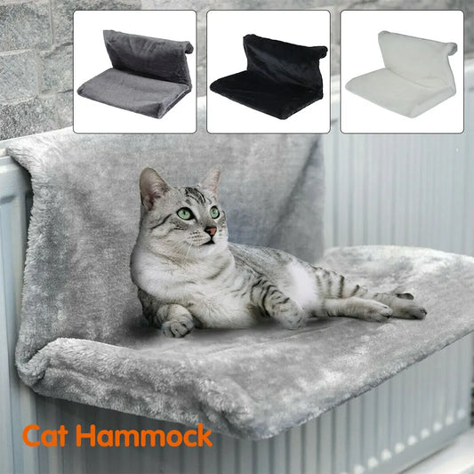 Cat Radiator Bed Warm Plush Hammock Cradle For Cozy Heating