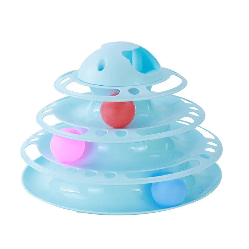 Interactive Cat Toy Tower For Cats And Pets