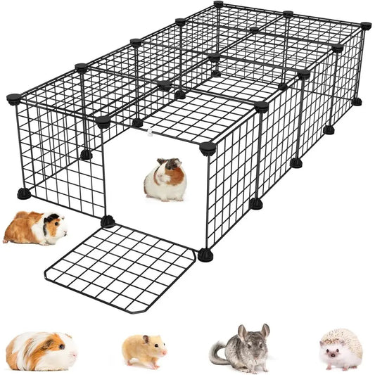 Expandable Small Animal Cage With Door And Top For Pets