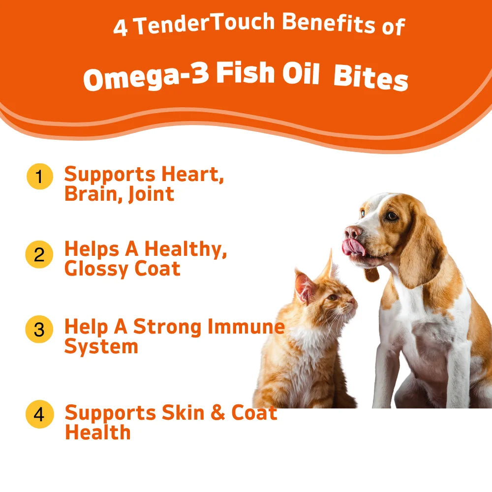Omega 3 Fish Oil Supplement for Dogs and Cats