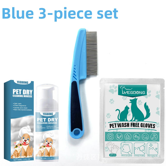 Waterless Cat and Dog Dry Shampoo Mousse for Grooming