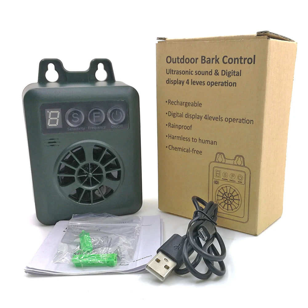 Ultrasonic Bark Deterrent For Dogs Rechargeable Training Stopper