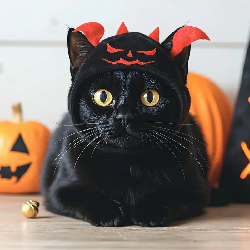 Pumpkin Hat Set For Cats And Dogs Halloween Party