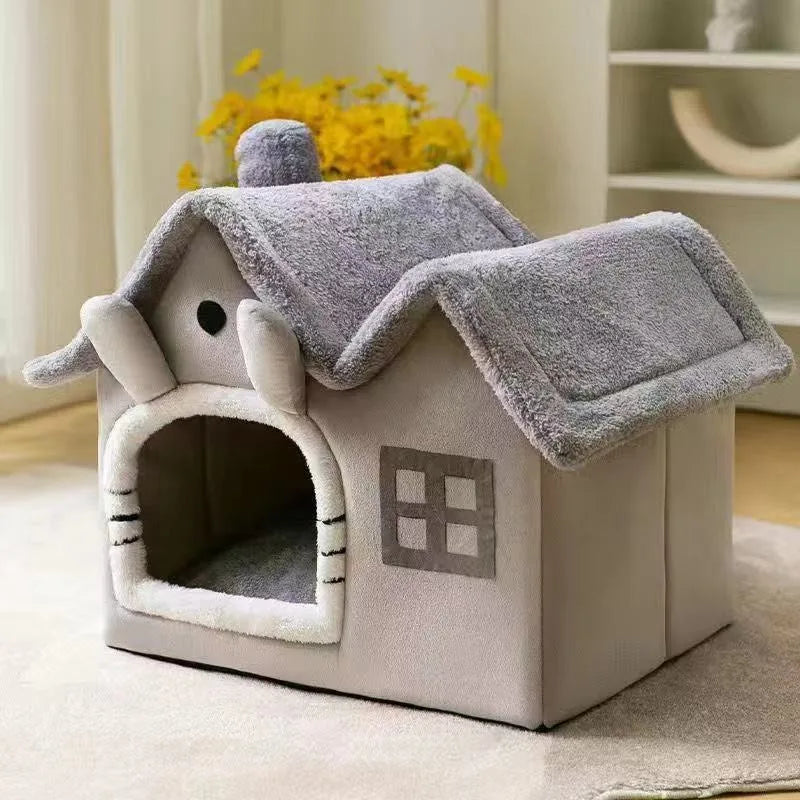 Foldable Puppy House And Cat Warm Bed Nest