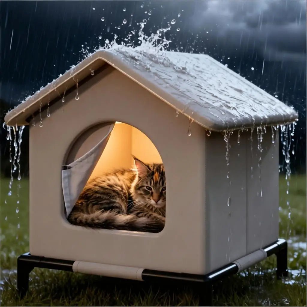 Outdoor Animal House Waterproof Winter Shelter Foldable Mat