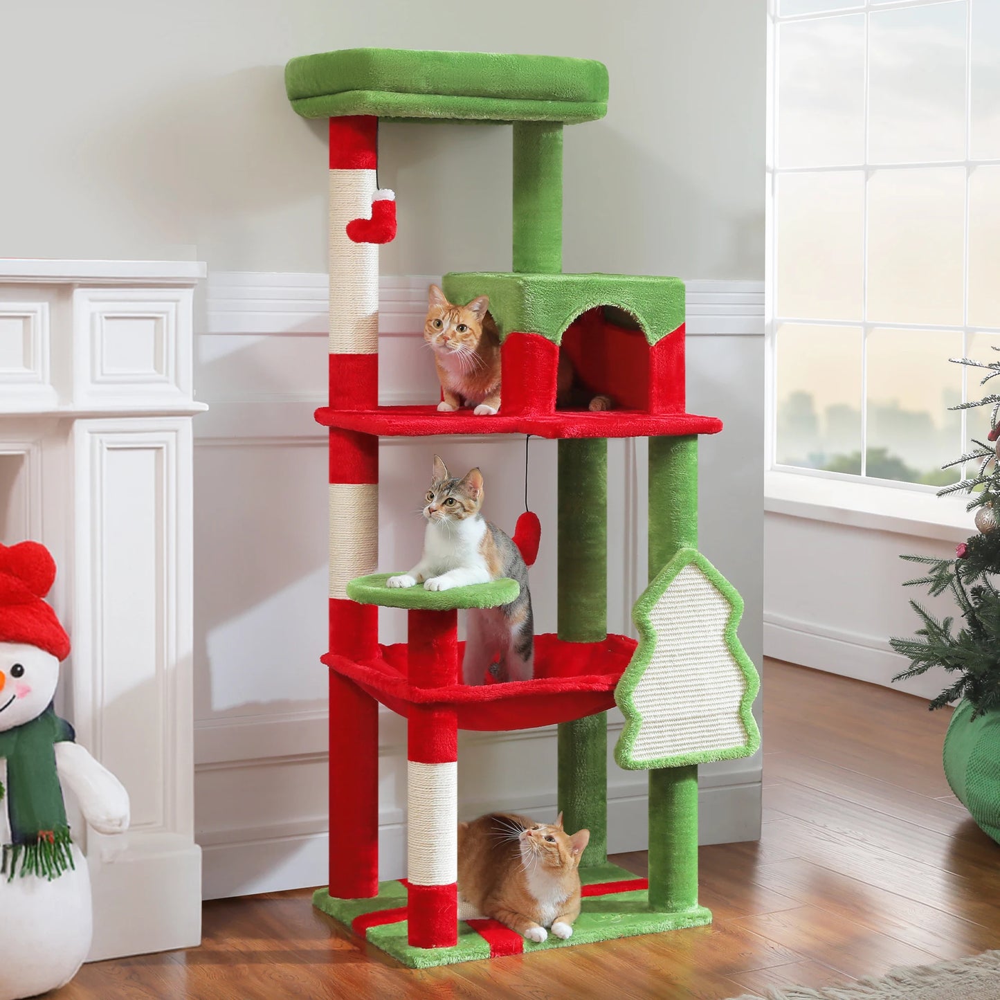 Cat Tree Tower With Sisal Scratching Posts Condo